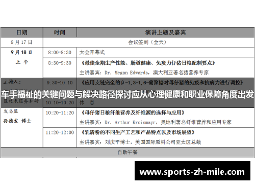 车手福祉的关键问题与解决路径探讨应从心理健康和职业保障角度出发